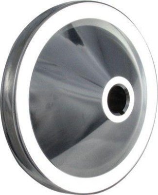 Borgeson Power Steering Pump Pulley 4-5/8 Inch Diameter V-Belt Aluminum Machined Single Groove
