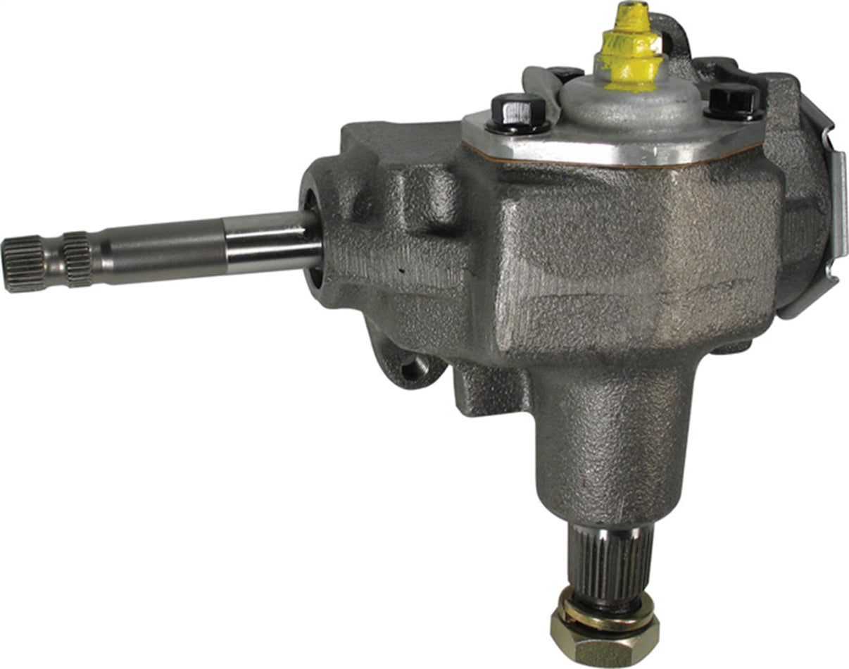 Borgeson OEM Saginaw Steering Box Part 920010 with 24 to 1 Ratio, Iron Housing, Black Finish