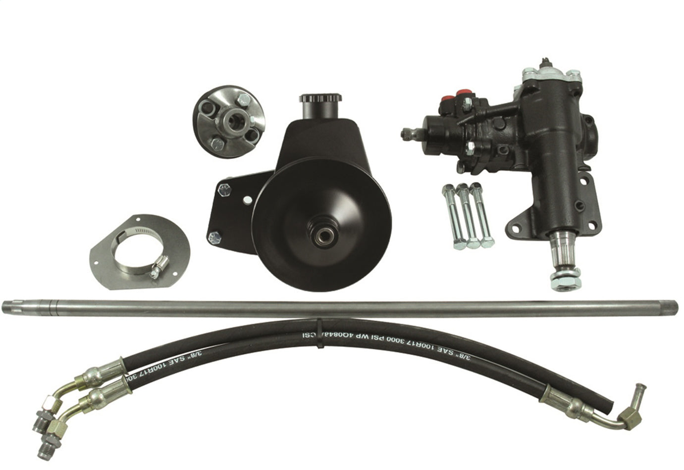 Borgeson Power Steering Box Conversion Kit for 1965-66 Ford Mustang with Small Block V8