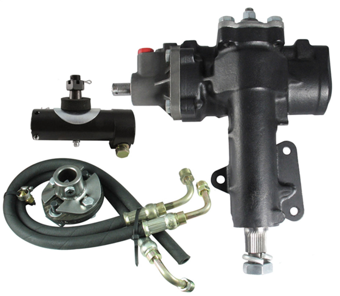 Borgeson Power Steering Conversion Kit for Chevy Corvette 1963-1966 with 12.7 to 1 Ratio and Iron Steering Box