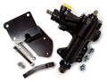 Borgeson Power Steering Conversion Kit for 1949-1951 Ford Cars, Iron Steering Box with Black Paint Finish