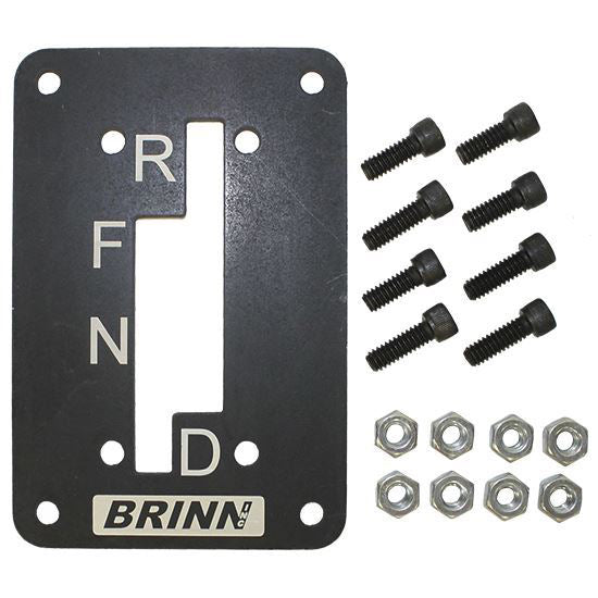 Brinn Transmission 70631 Shift Pattern Plate for Predator Circle Track Transmissions, Steel with Black Powder Coat Finish