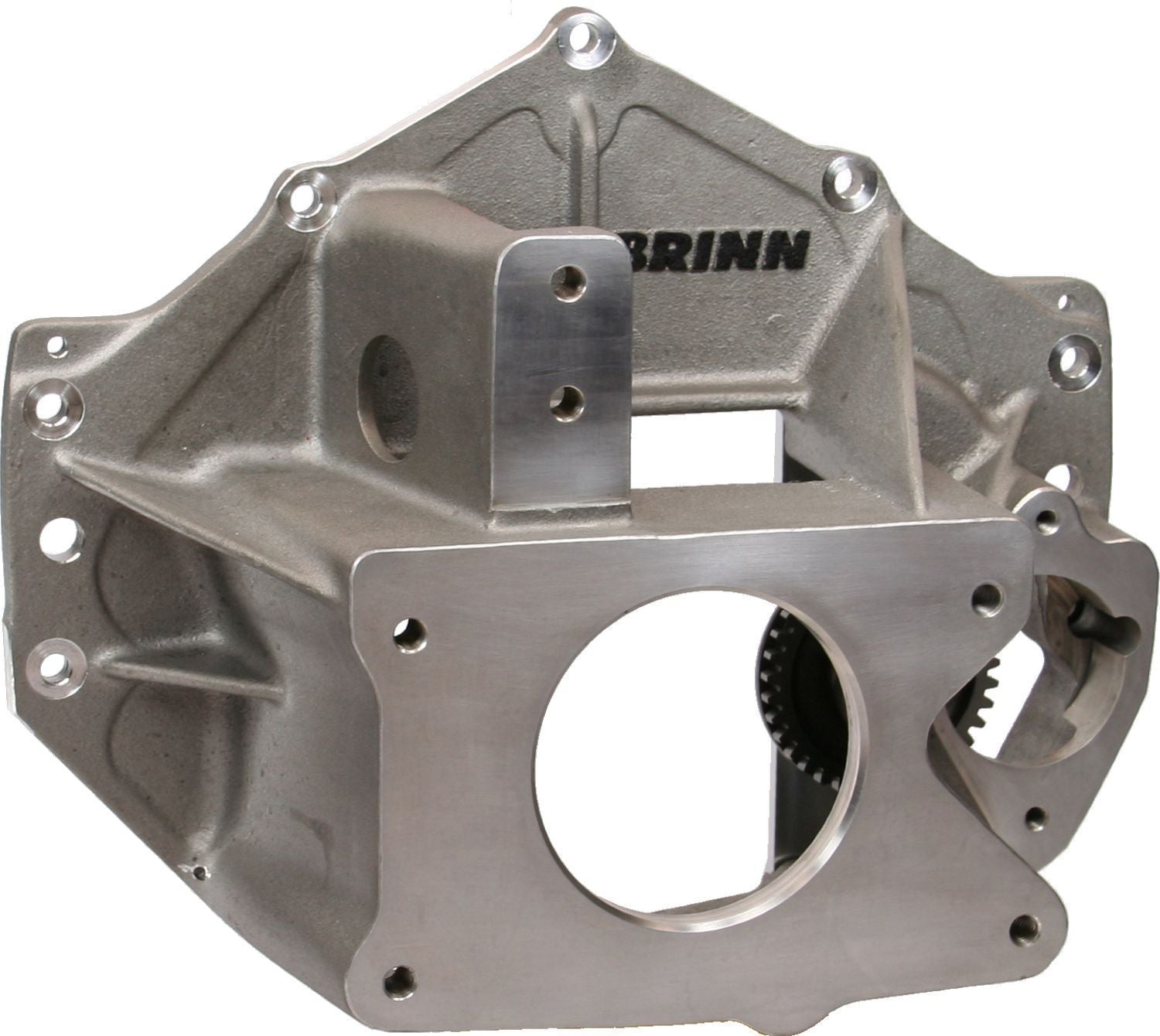 Brinn Transmission 79099 Bellhousing for Chevrolet V8 Engines, Magnesium Finish, Reverse Mount with Top Pump