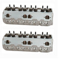 Brodix SBC 1008104 Track 1 Aluminum Cylinder Head with 2.08 Inch Intake and 1.60 Inch Exhaust Valves