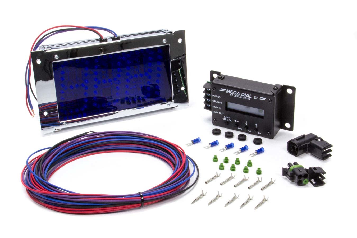 Biondo Racing Products Mega Dial Board Control Head with Blue LED Display