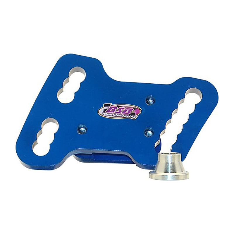 BSB Manufacturing Panhard Bar Bracket 7055-20 Double Adjustable Steel Frame Mount Clamp-On 2-Inch Square Tubing