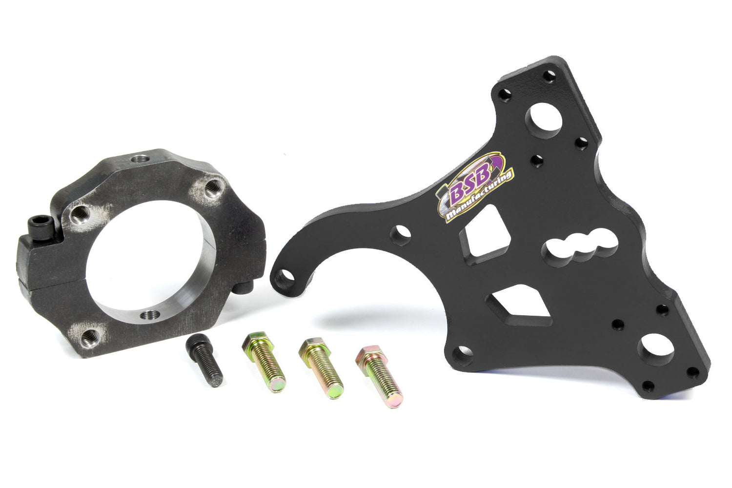BSB Manufacturing 7326 Double Sided Clamp Bracket with 3 Inch Inner Diameter and Steel Construction