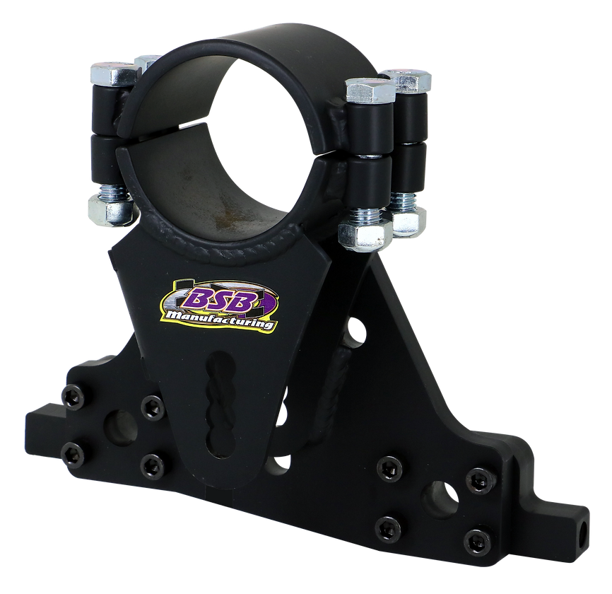 BSB Manufacturing 8011 Trailing Arm Bracket for Sport Models, Frame Mount, Bolt-On, Driver Side, Adjustable, Steel with Black Powder Coat Finish