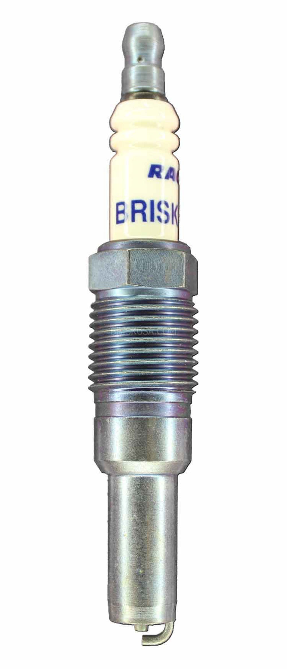Brisk Racing Spark Plug 3VR14S Silver Racing, 16 mm Thread, 22 mm Reach, Heat Range 14, Tapered Seat, Resistor