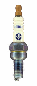 Brisk Racing Spark Plug AR08S Silver Racing, 10mm Thread, 19mm Reach, Heat Range 8, Gasket Seat, Resistor