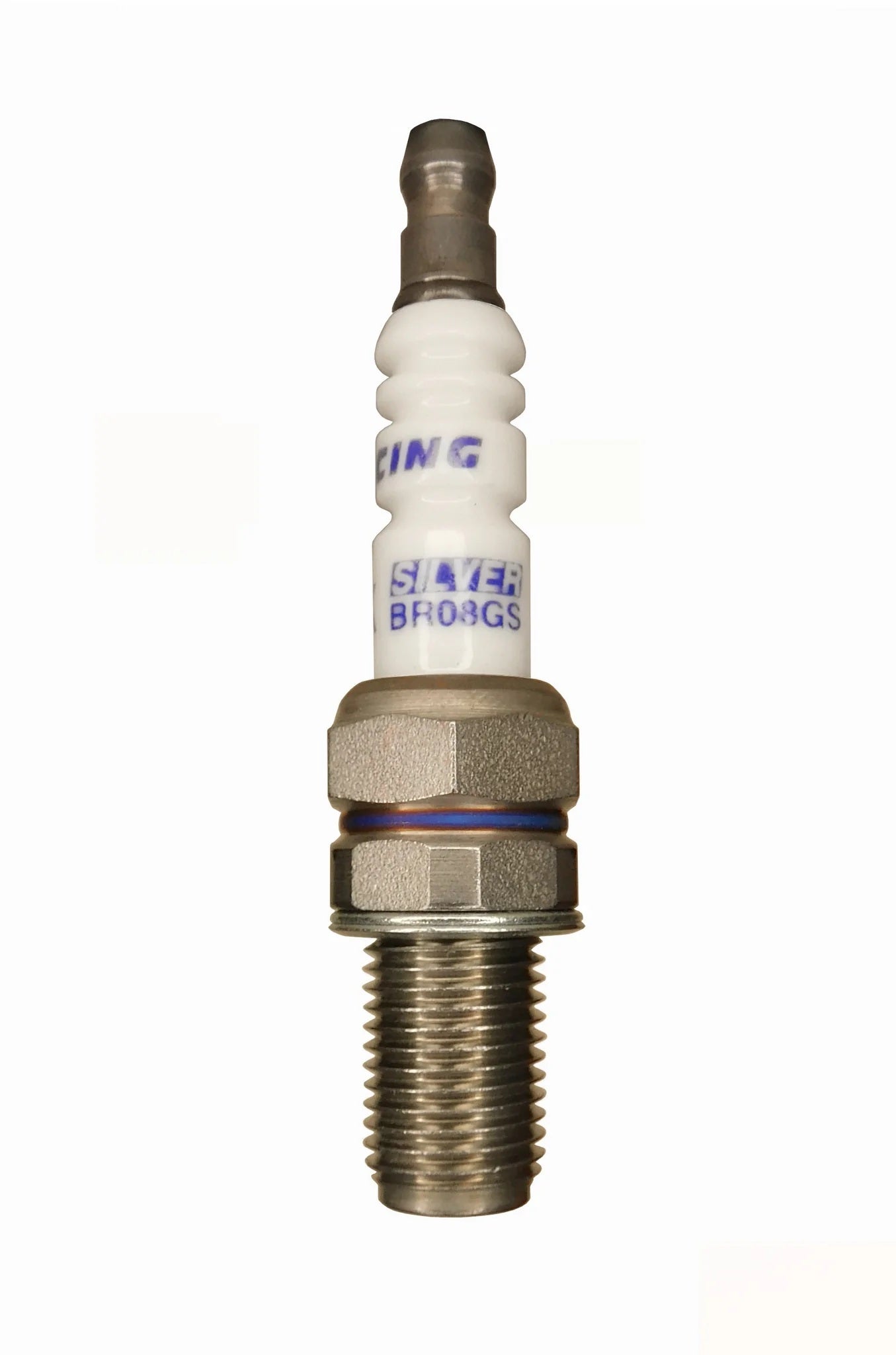 Brisk Racing Spark Plug BR08GS Turbo Racing 12mm Thread 19mm Reach Heat Range 8 Gasket Seat Resistor