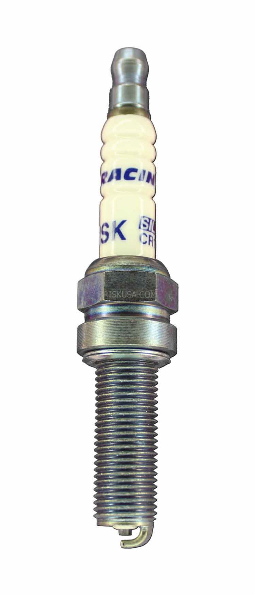 Brisk Racing Spark Plug CR10YS Silver Racing, 10 mm Thread, 26.5 mm Reach, Heat Range 10, Gasket Seat, Resistor