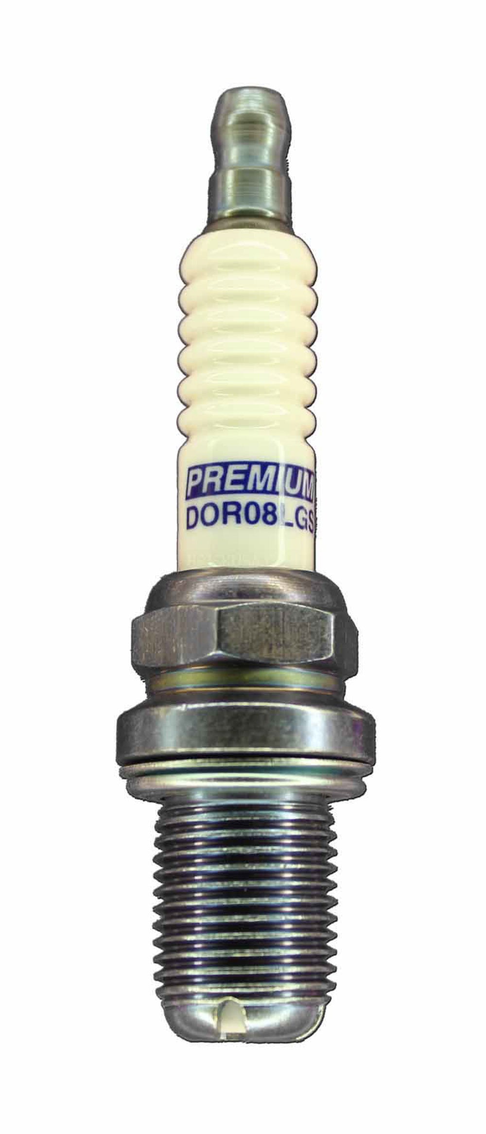 Brisk Racing Spark Plug DOR08LGS Premium Racing Spark Plug with 14 mm Thread and 19 mm Reach