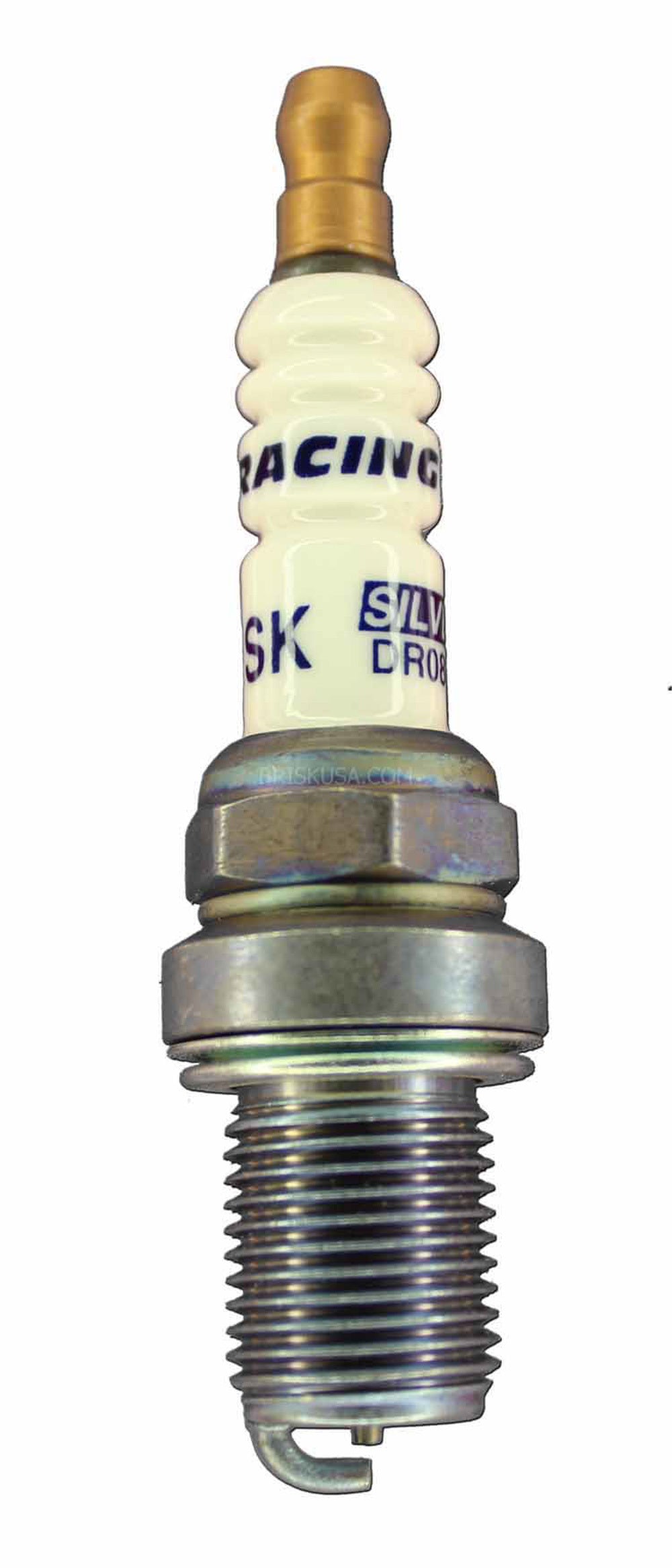 Brisk Racing Spark Plug DR08S Silver Racing with 14mm Thread and 19mm Reach