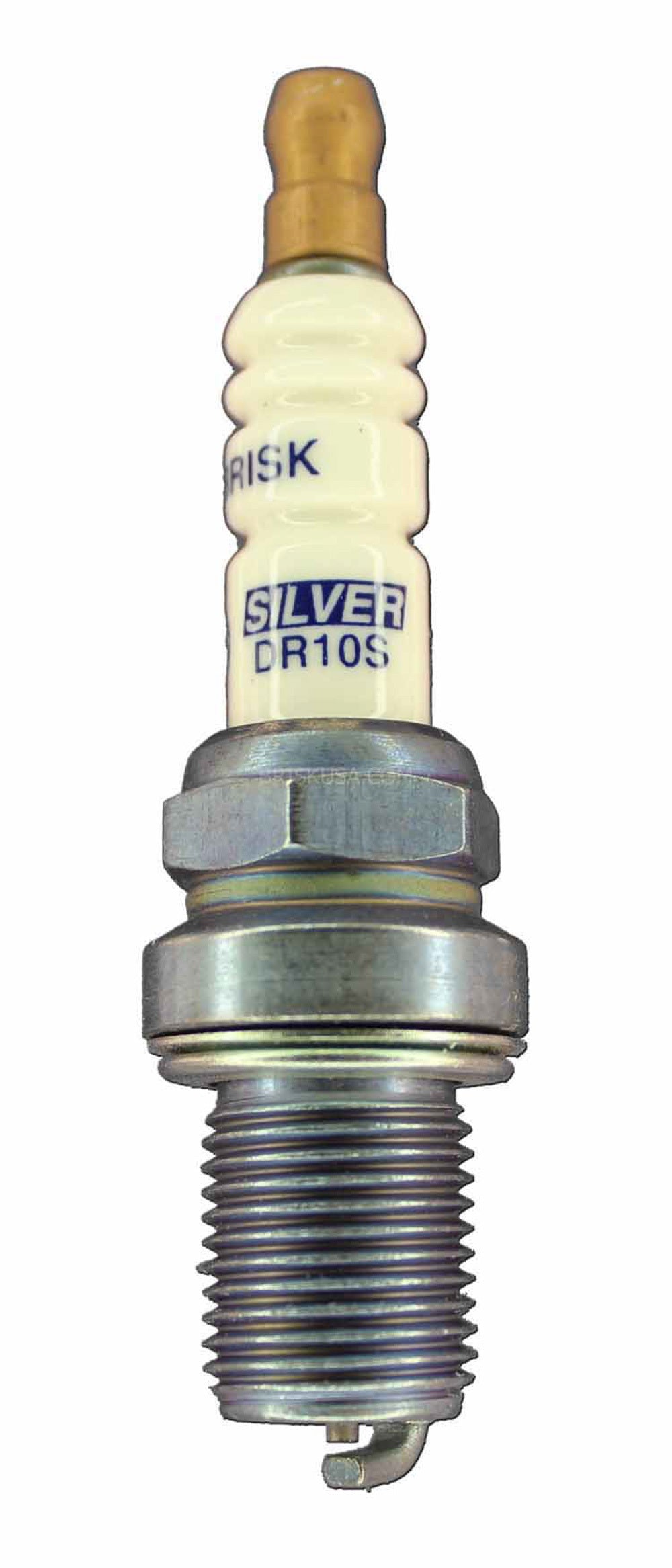 Brisk Racing Spark Plug DR10S Silver Racing 14mm Thread 19mm Reach Heat Range 10 Gasket Seat Resistor
