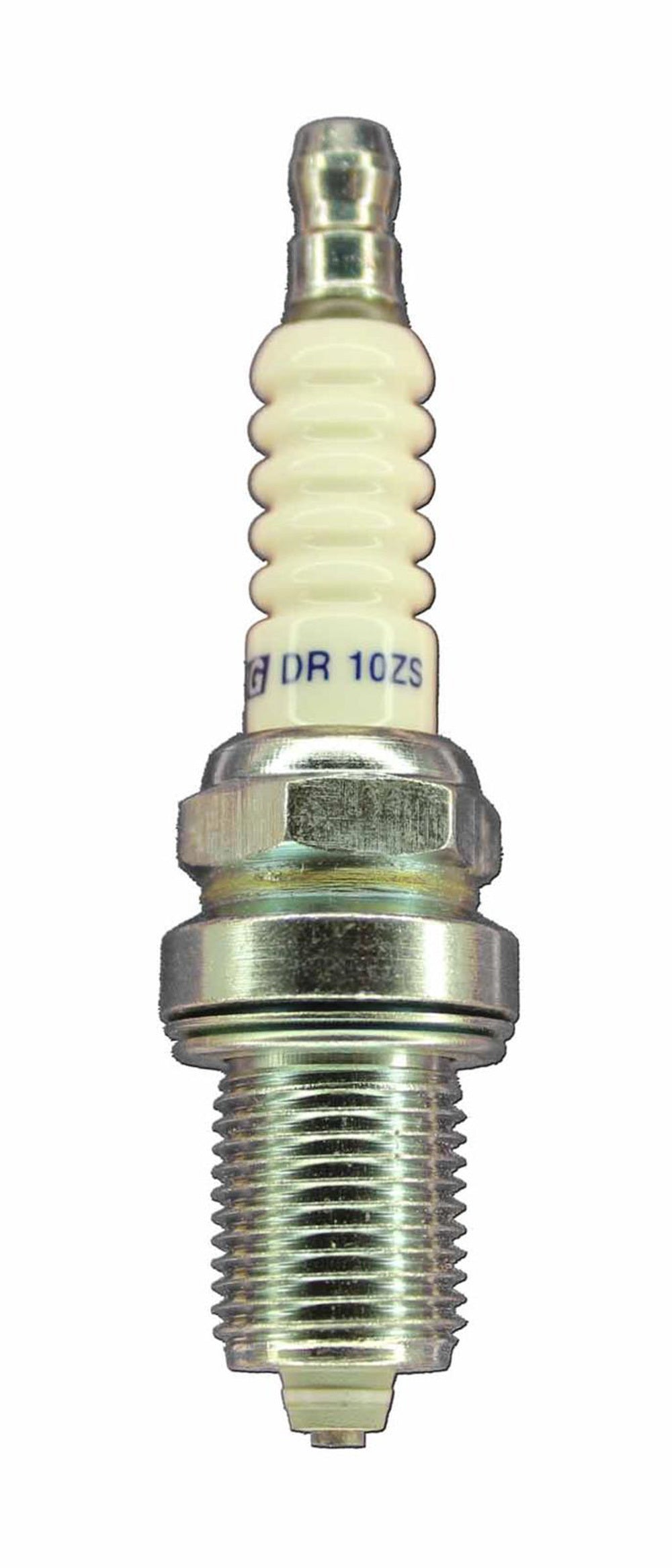 Brisk Racing Spark Plug DR10ZS Premium Racing Spark Plug, 14 mm Thread, 19 mm Reach, Heat Range 10, Gasket Seat, Resistor