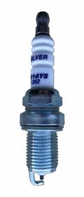 Brisk Racing Spark Plug DR14YS Silver Racing 14mm Thread 19mm Reach Heat Range 14 Gasket Seat Resistor
