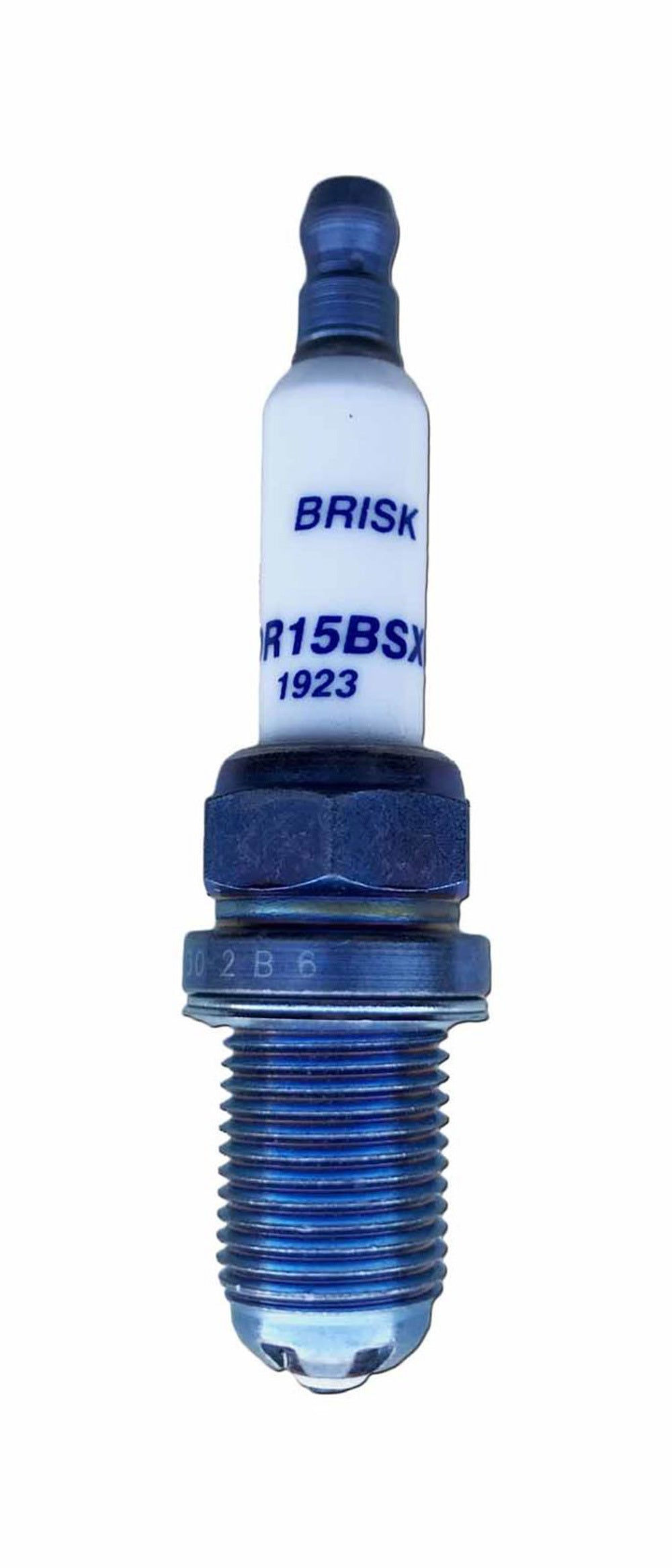 Brisk Racing Spark Plug DR15BSXC Premium EVO, 14mm Thread, 19mm Reach, Heat Range 15, Gasket Seat, Resistor