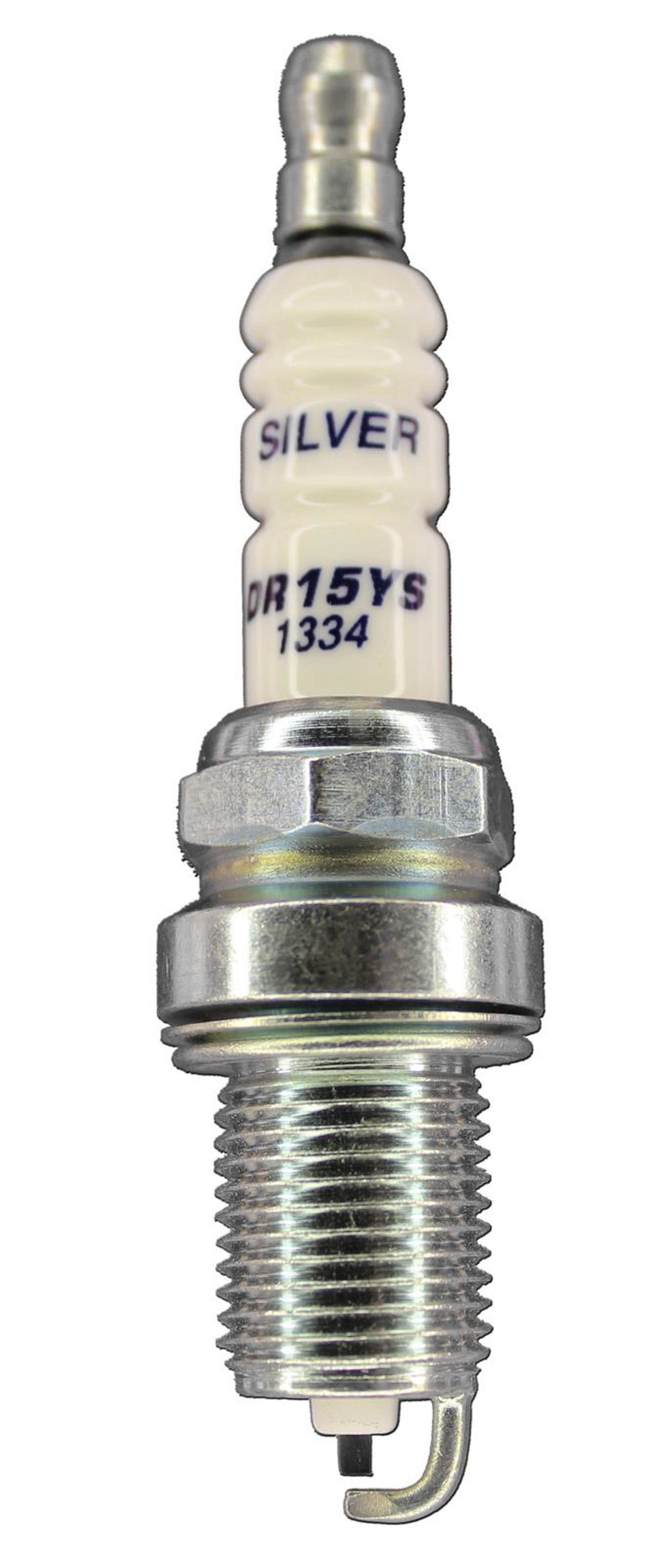 Brisk Racing Spark Plug DR15YS Silver Racing with 14 mm Thread and 19 mm Reach