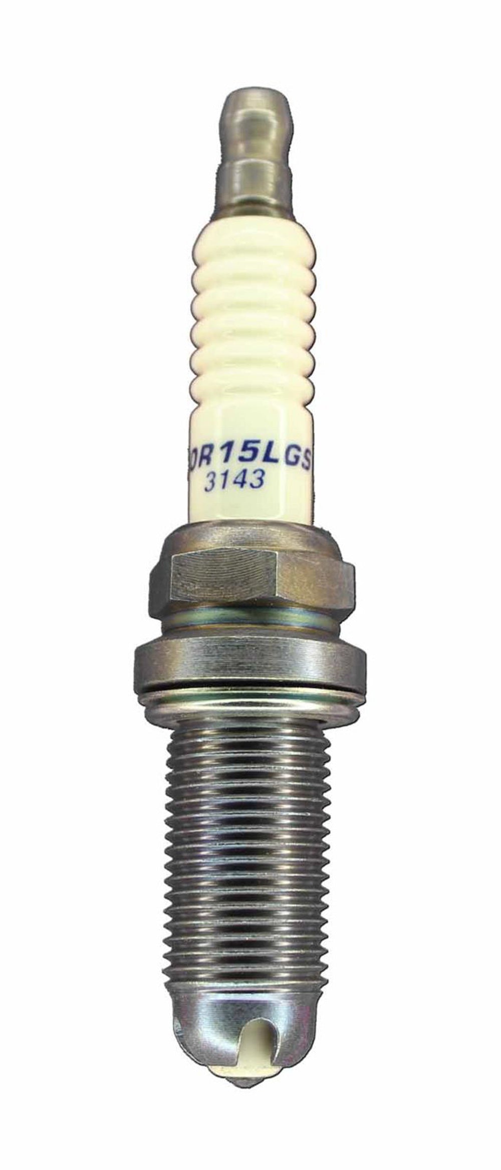 Brisk Racing Spark Plug EOR15LGS Silver Racing, 14 mm Thread, 26.1 mm Reach, Heat Range 15, Gasket Seat, Resistor