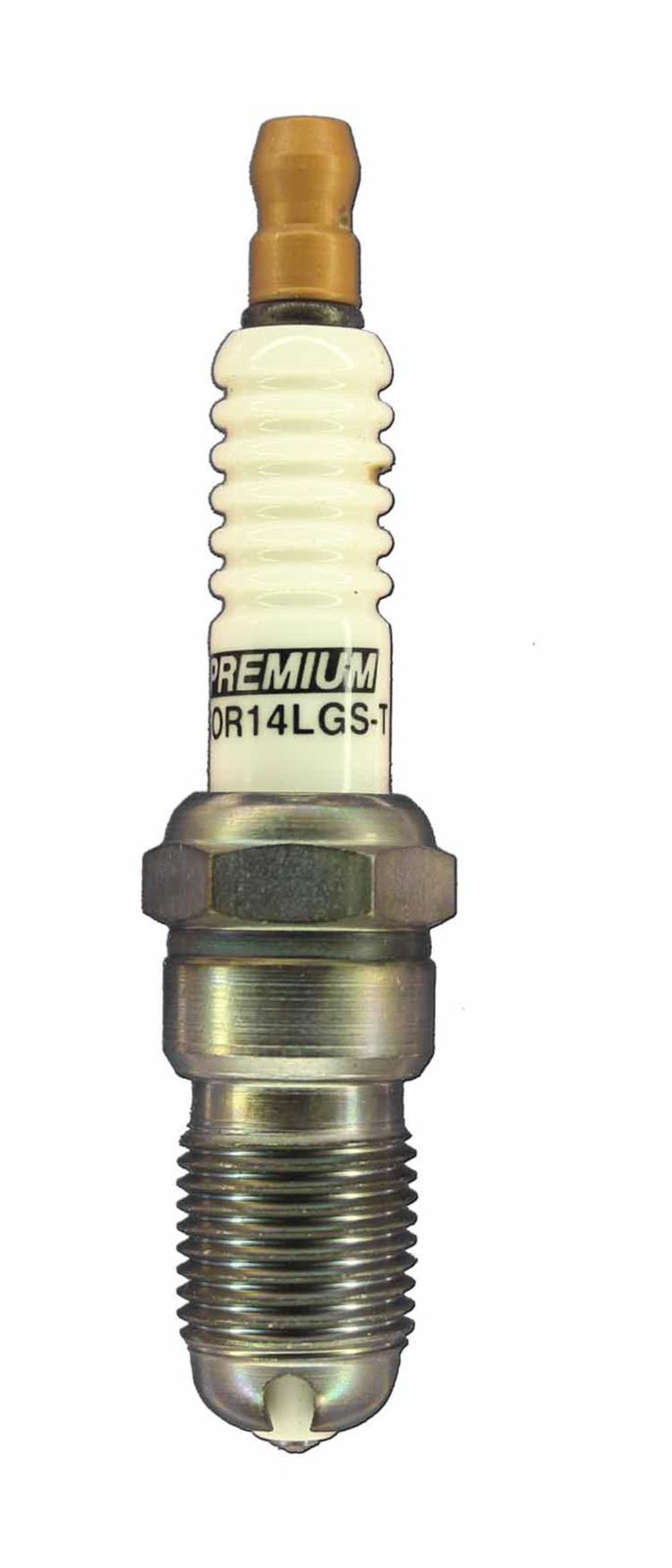 Brisk Racing Spark Plug GOR14LGS Premium Racing Spark Plug, 14mm Thread, 18mm Reach, Heat Range 14, Tapered Seat