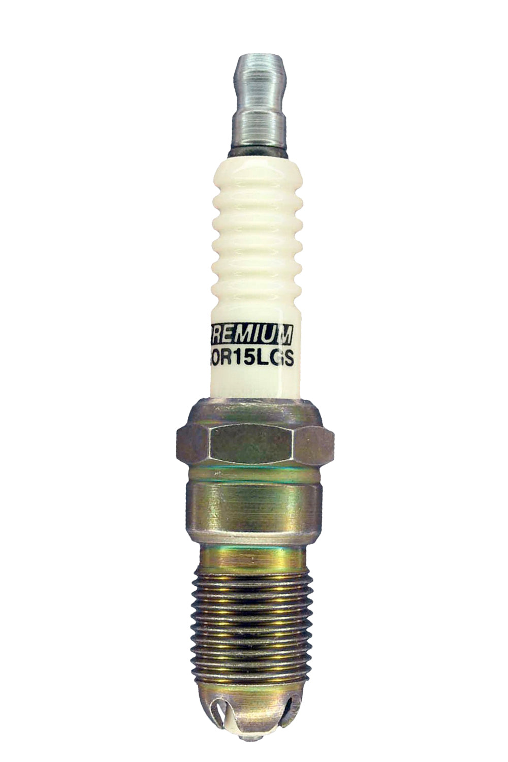 Brisk Racing GOR15LGS Premium Racing Spark Plug, 14 mm Thread, 18 mm Reach, Heat Range 15, Tapered Seat, Resistor