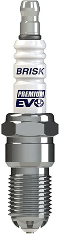 Brisk Racing Spark Plug GR15SXC Premium EVO 14mm Thread 18mm Reach Heat Range 15 Tapered Seat Resistor