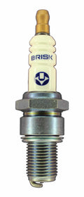 Brisk Racing Spark Plug LR12SL Silver Racing, 14mm Thread, 19mm Reach, Heat Range 12, Gasket Seat with Resistor