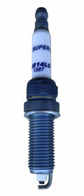 Brisk Racing Spark Plug MR14LC Silver Racing, 12 mm Thread, 26.1 mm Reach, Heat Range 14, Gasket Seat, Resistor