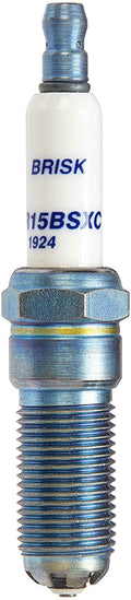 Brisk Racing Spark Plug RR15BSXC Premium Evo 14mm Thread 25mm Reach Heat Range 15 Tapered Seat Resistor