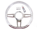 Billet Specialties Formula D-Shaped 14-Inch Polished Aluminum Steering Wheel