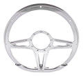 Billet Specialties Steering Wheel 29441 Victory D-Shape 14 Inch Diameter Polished Aluminum