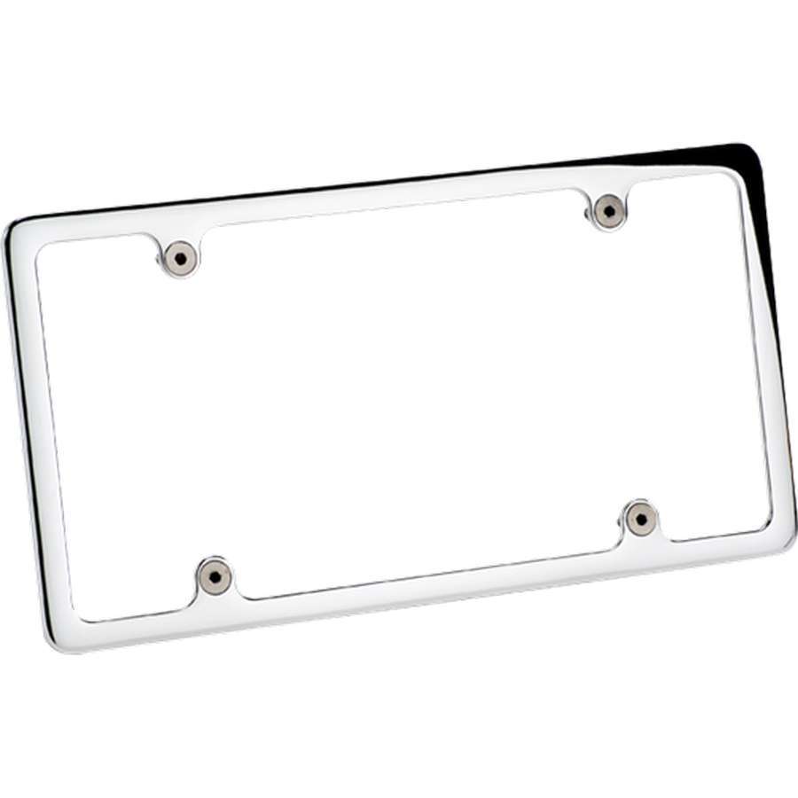 Billet Specialties 55120 Polished Aluminum License Plate Frame with Recessed Mounting and Stainless Hardware