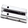 Billet Specialties BSP95229 Tall Baffled Aluminum Valve Covers for Small Block Chevy, Polished Finish