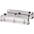 Billet Specialties SBF Valve Covers Tall with Ball Milled Finish and Baffled Design for Small Block Ford