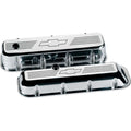 Billet Specialties BBC Valve Covers Bowtie Logo Tall Aluminum Pair
