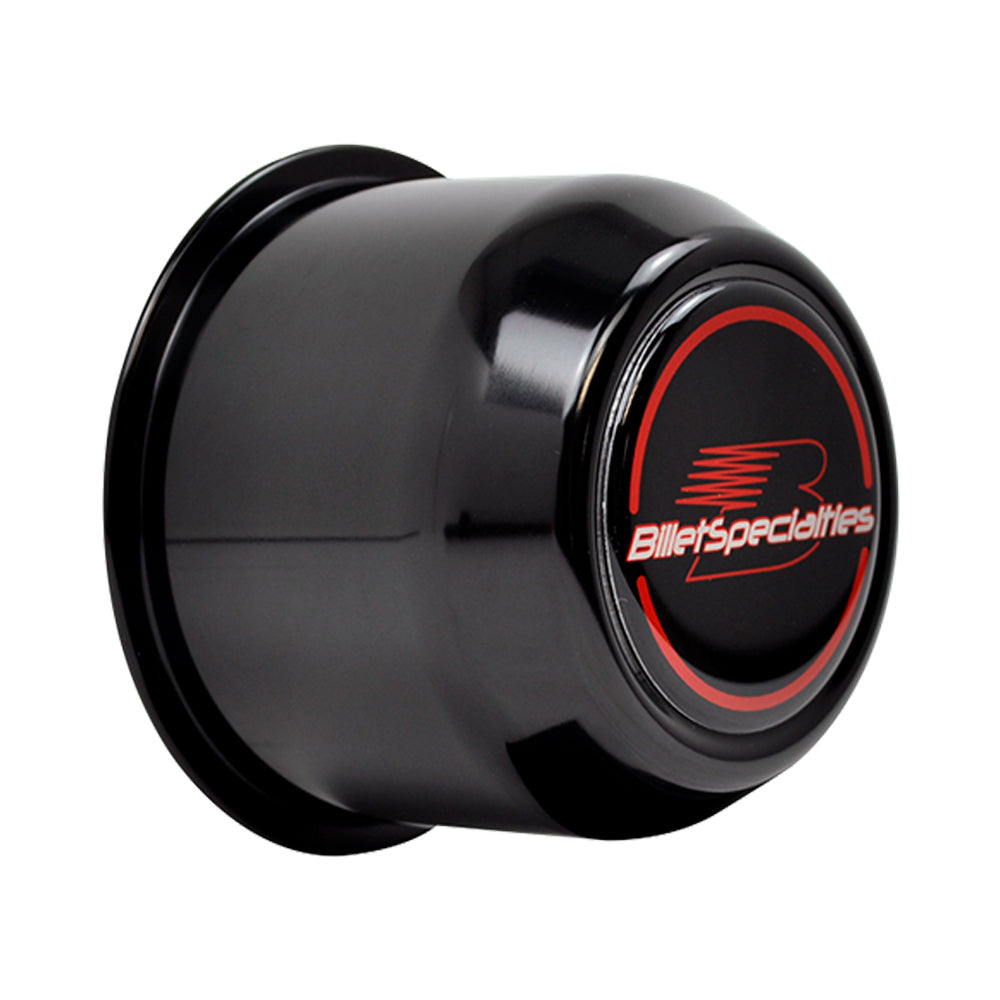 Billet Specialties 999084B Center Cap Push Tru 3.2 90 CB Black 2-1/2 Inch Tall