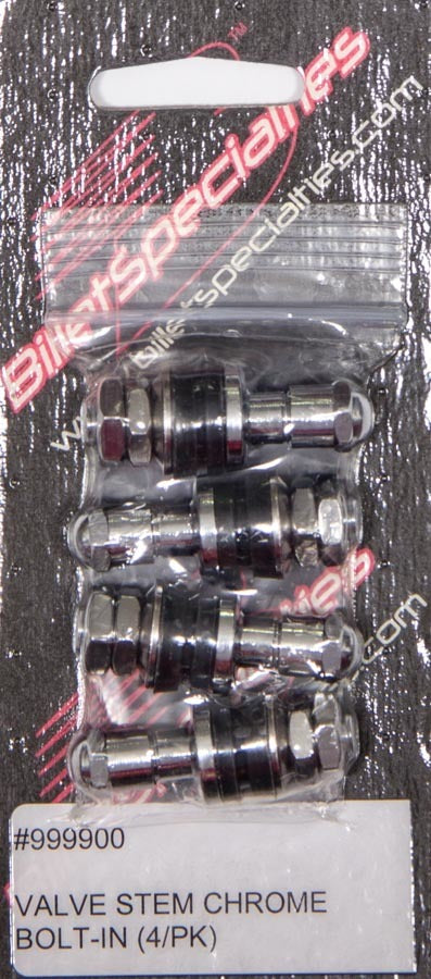 Billet Specialties Valve Stem Chrome Bolt-In Set of 4