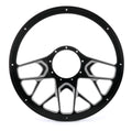 Billet Specialties BC30107 Redline 14-Inch Aluminum Steering Wheel with 10 Spoke Design and Milled Finger Notches