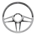 Billet Specialties BC34051 Tec 5 15.5 Inch Diameter Steering Wheel with 2 Inch Dish and Six Spokes