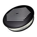 Billet Specialties Air Cleaner Assembly 14-Inch Round Ball Milled Aluminum Black