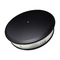 Billet Specialties Air Cleaner Assembly 14 Inch Round Black Aluminum with Drop Base and 3 Inch Element