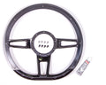 Billet Specialties BLK29409 Formula D-Shaped 14-Inch Aluminum Steering Wheel with Black Anodized Finish