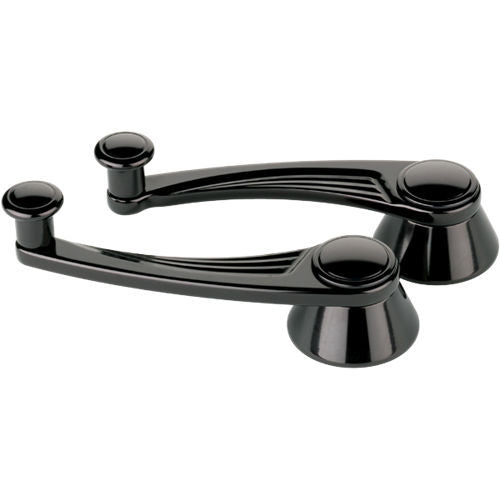 Billet Specialties Black Window Crank for GM and Ford 49-Up, 4-13/32 Inch Length, Aluminum Finish