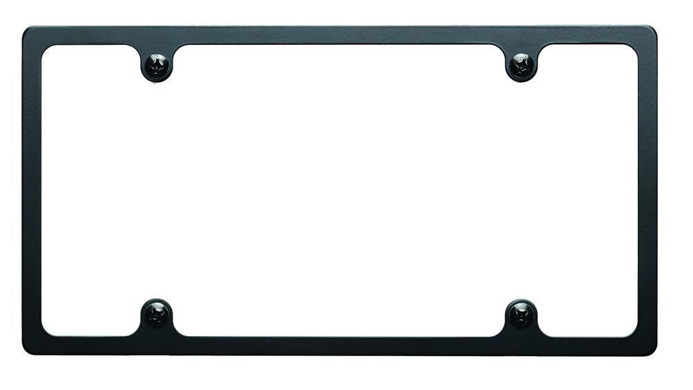 Billet Specialties BLK55020 License Plate Frame Slim Line Aluminum Black Anodized