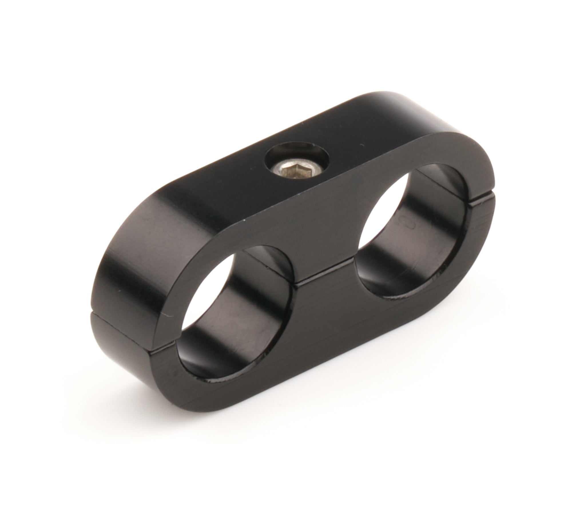 Billet Specialties Hose Separator .562 x .562 Black Anodized Aluminum with Stainless Hardware