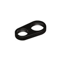 Billet Specialties Hose Separator 0.562 Inch and 0.625 Inch Holes with Black Anodized Finish