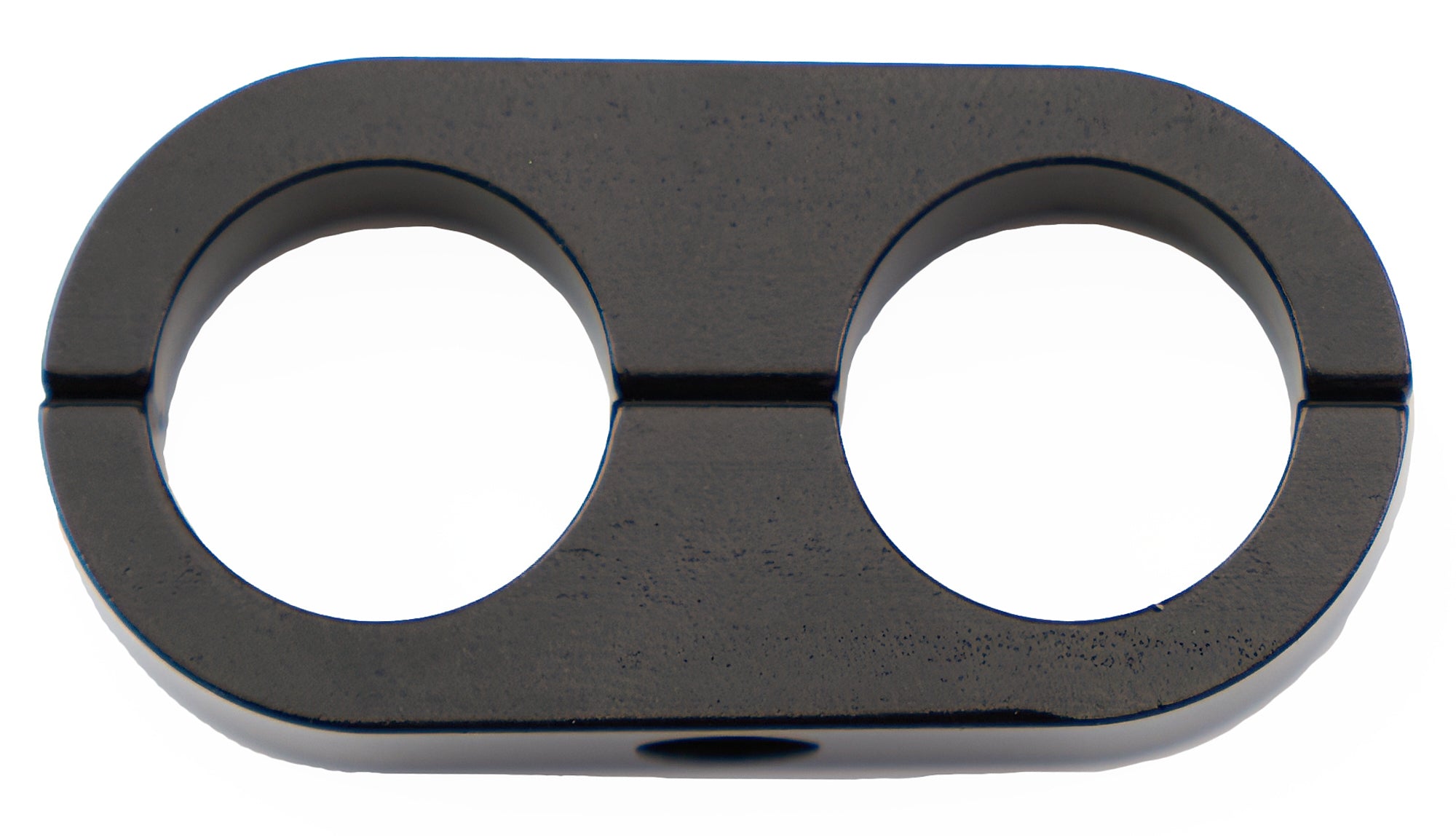 Billet Specialties Hose Separator .625 x .625 Black Anodized Aluminum with Stainless Hardware