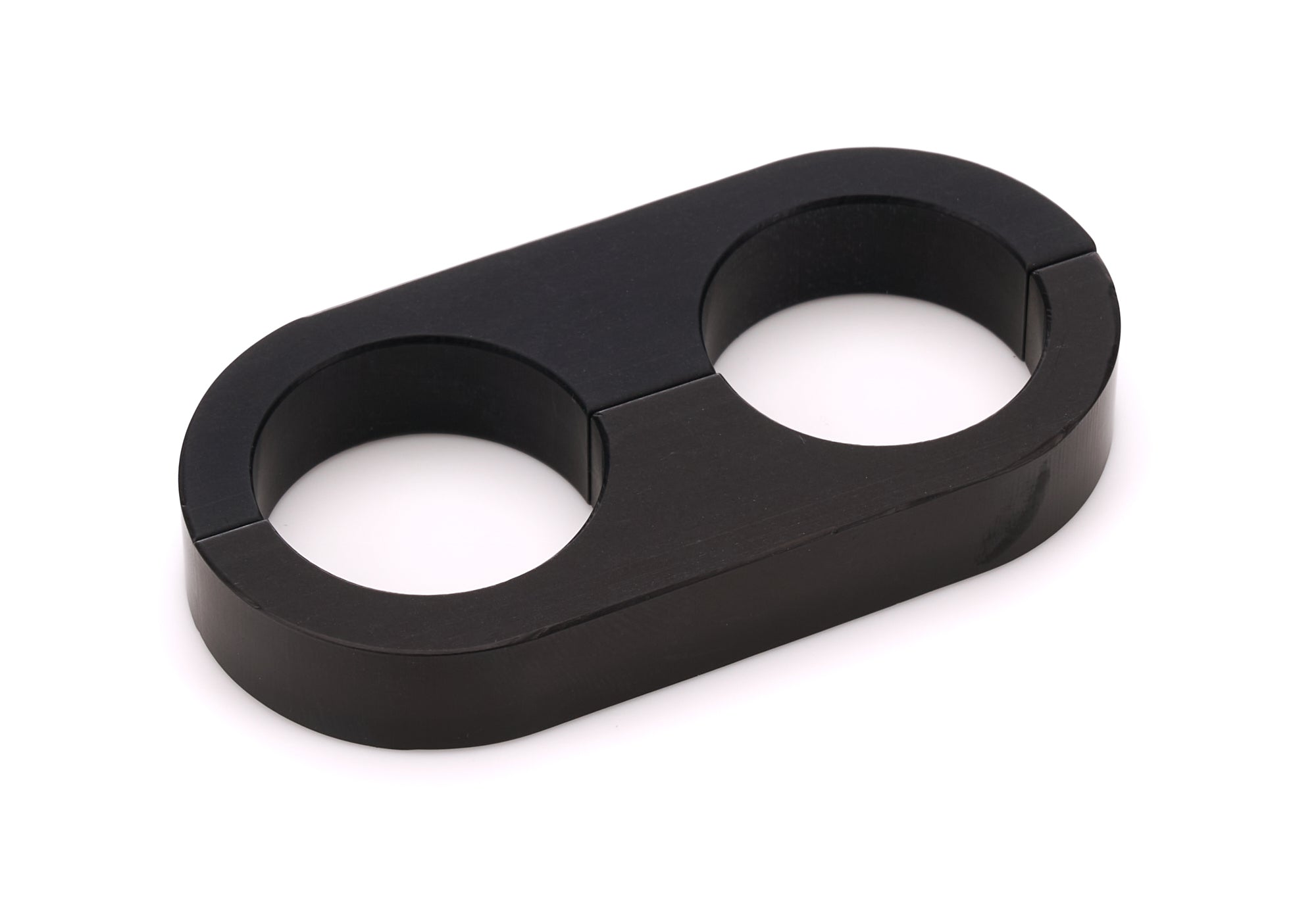 Billet Specialties BLK68720 Hose Separator, 0.906 Inch Hole Diameter, Aluminum with Black Anodized Finish