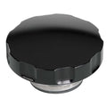 Billet Specialties BLK75125 Radiator Cap, 16 lb Pressure, Aluminum, Black Anodized Finish, Round Notch Grip Design
